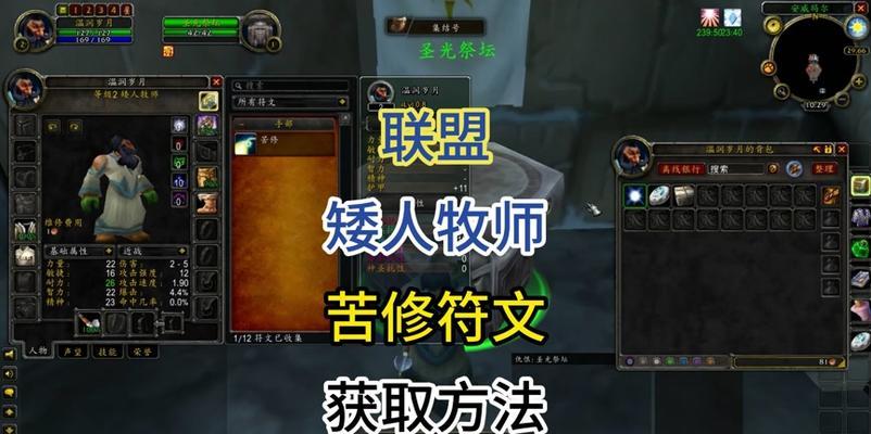 魔兽世界牧师祭坛助手的使用方法是什么？如何提高效率？