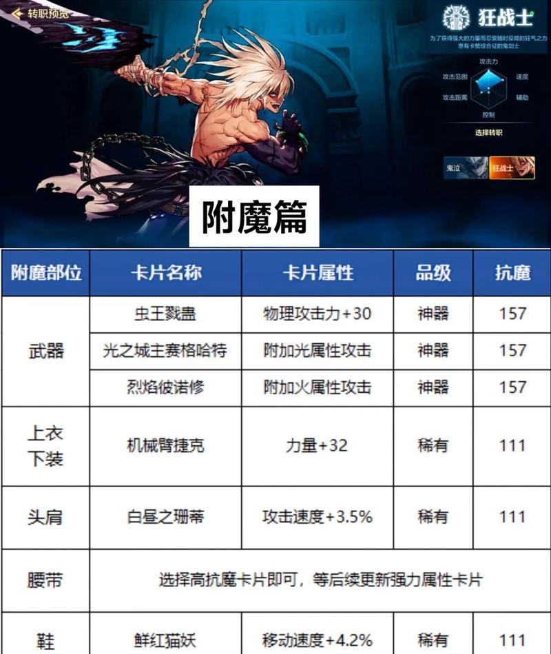 dnf武极附魔推荐选择是什么？附魔对战斗有何影响？