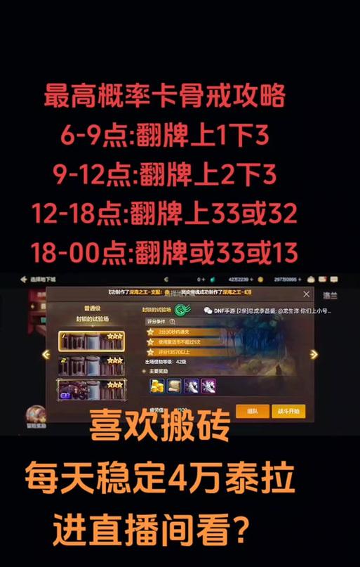 dnf翻牌能出什么？翻牌奖励和概率分析是什么？